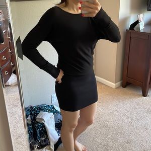 Black, White House Black Market Mini Dress, size XS